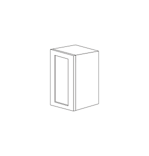 Lunar Slim White Shaker 21x42 Wall Cabinet - RTA