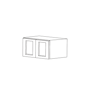 Lunar Slim White Shaker 30x12x12 Wall Cabinet - RTA