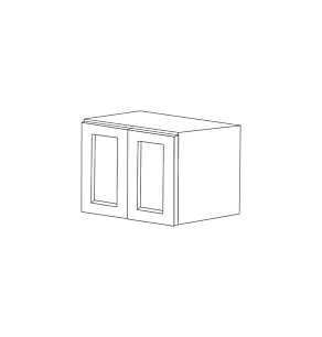 Lunar Slim White Shaker 36x24x12 Wall Cabinet - RTA