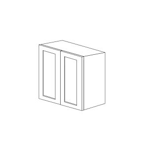 Lunar Slim White Shaker 36x36 Wall Cabinet - RTA