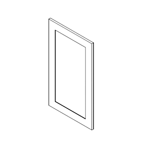 Classic Creme Shaker 12x42 Wall Fake Door