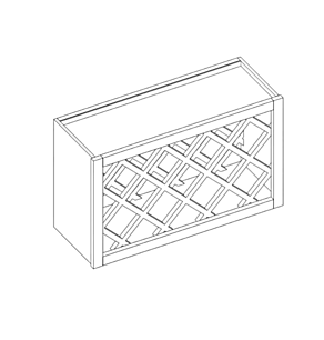 Classic Creme Shaker 30" Wine Rack Cabinet - RTA