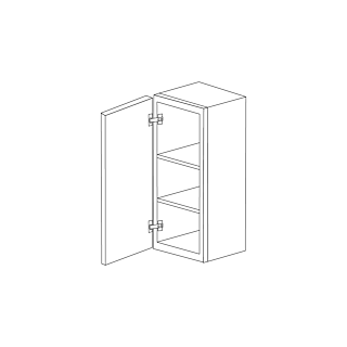 Aspen White Shaker 9x36 Wall Cabinet RTA