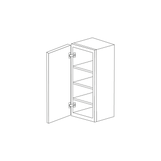 Ontario Beech Espresso 9x42 Wall Cabinet - RTA