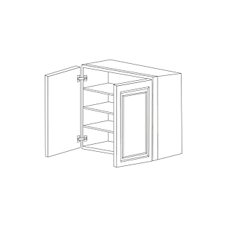 Ivory Antique White 24x36 Wall Cabinet RTA
