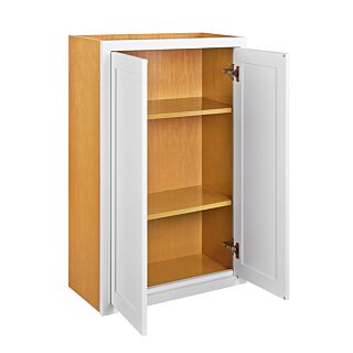 Snow White Inset Shaker 24x39 Wall Cabinet - RTA