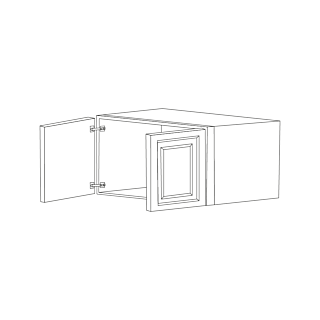 Ivory Antique White 30x12 Wall Cabinet RTA