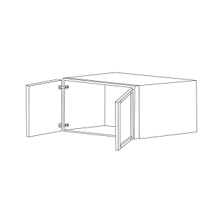 Midnight Java Shaker 30x12 Wall Cabinet RTA