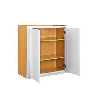 Snow White Inset Shaker 36x30 Wall Cabinet - RTA