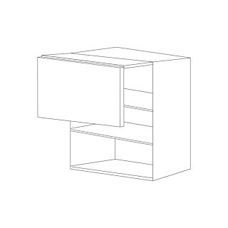 Lacquer White 24x30 Horizontal Wall Bi-Fold Cabinet - RTA