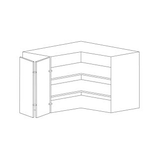 Lacquer White 24x30 Wall Easy Reach Cabinet - RTA