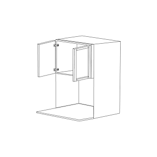 Midnight Java Shaker 27x30 Microwave Cabinet RTA