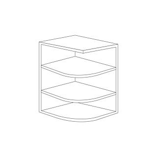Jacksonville Black Shaker 9x30 Wall End Shelf Cabinet - RTA