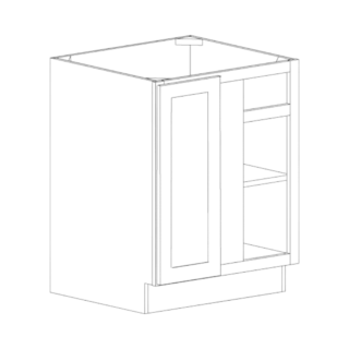 Classic Creme Shaker 36/39 Base Blind Corner Cabinet - RTA