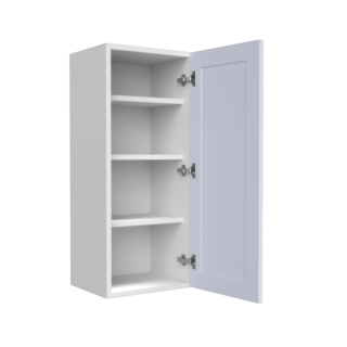 Lunar White Shaker 9x36 Wall Cabinet - White Melamine Box - RTA