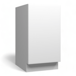 Lacquer Matte Black 9" Base Cabinet - Full Height Door
