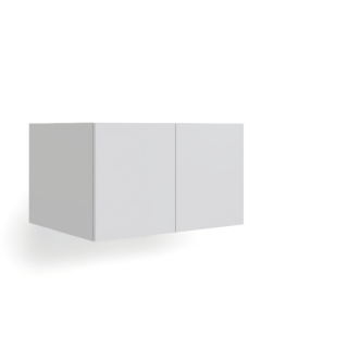 High Gloss Black 30x12x12 Wall Cabinet