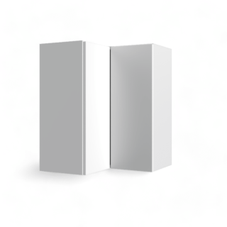 High Gloss Black 24x30 Straight Corner Wall Cabinet