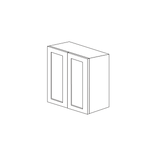 Lunar Beige Shaker 27x36 Wall Cabinet - RTA