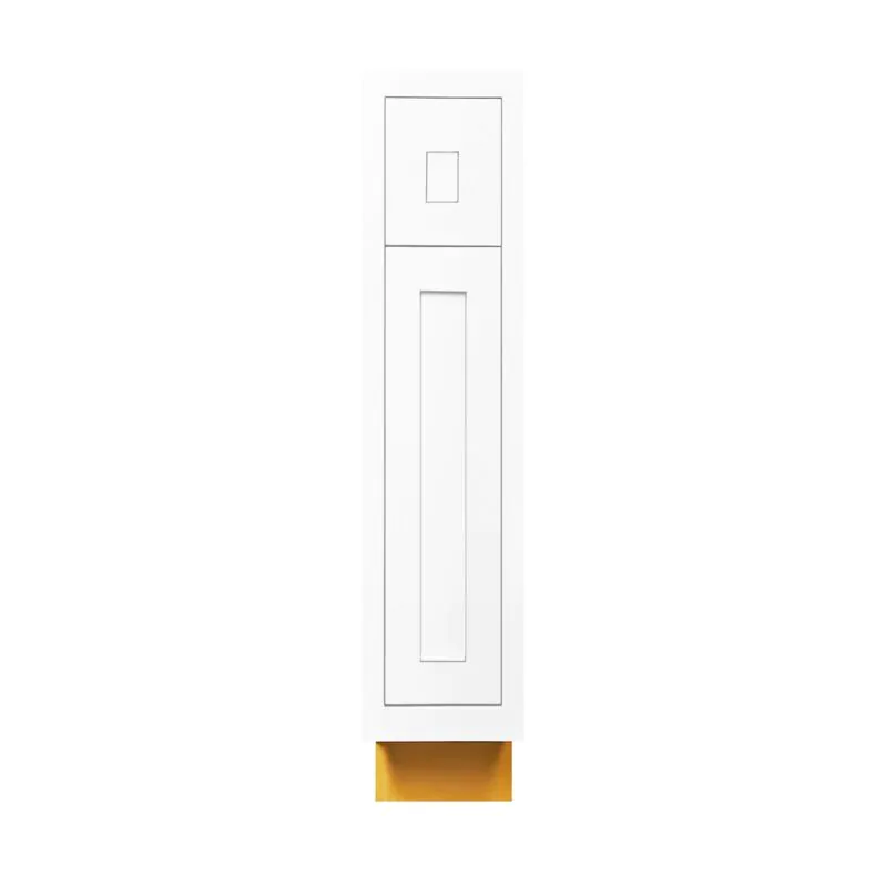Snow White Inset Shaker 9" Base Cabinet - RTA Snow White Inset Shaker 9" Base Cabinet - RTA