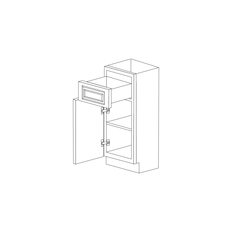 Ontario Beech Espresso 9" Base Cabinet - RTA