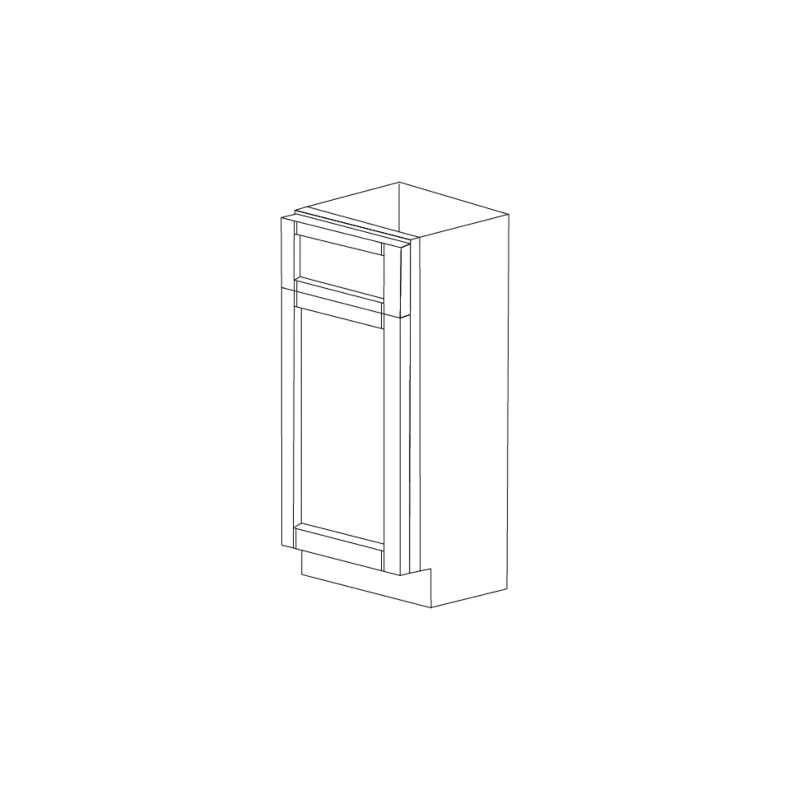 Aspen White Shaker 12" Base Cabinet RTA