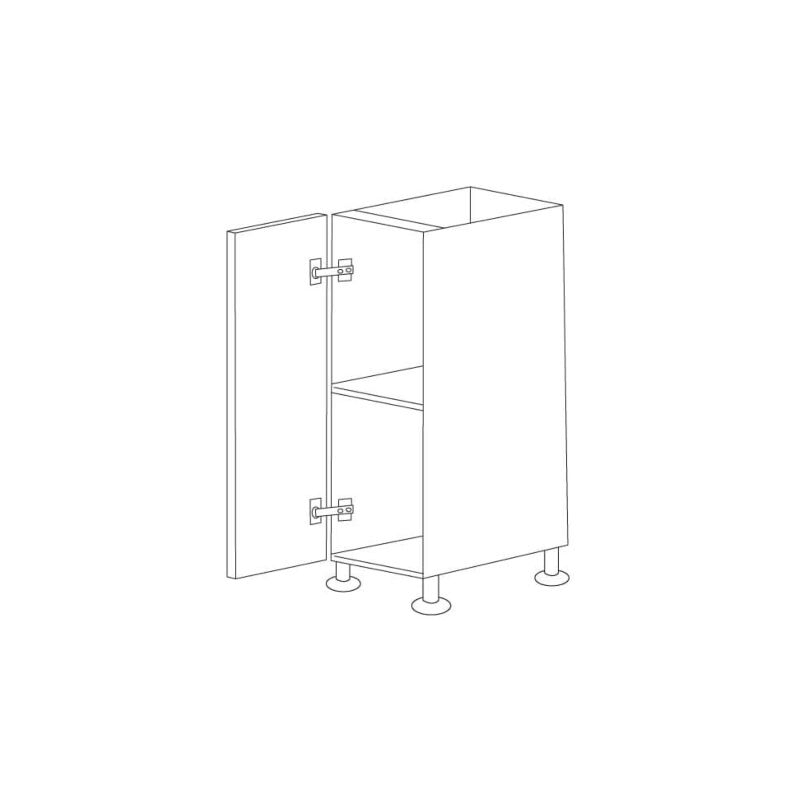 Pale Pine 12" Base Cabinet 1 Door - RTA