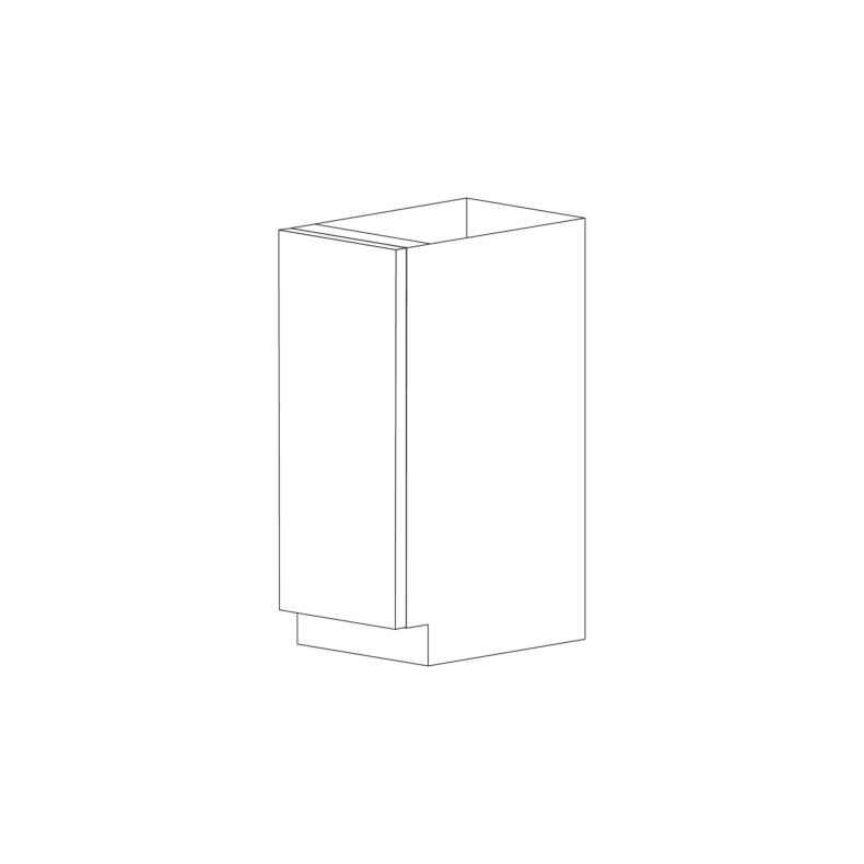 Piano Paint White Gloss 15" Base Cabinet - RTA Piano Paint White Gloss 15" Base Cabinet - RTA