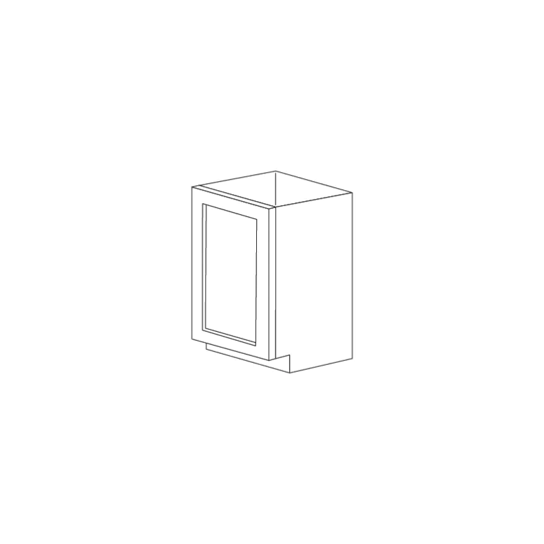 Dark Wood 15" Base Cabinet 1 Door - RTA Dark Wood 15" Base Cabinet 1 Door - RTA