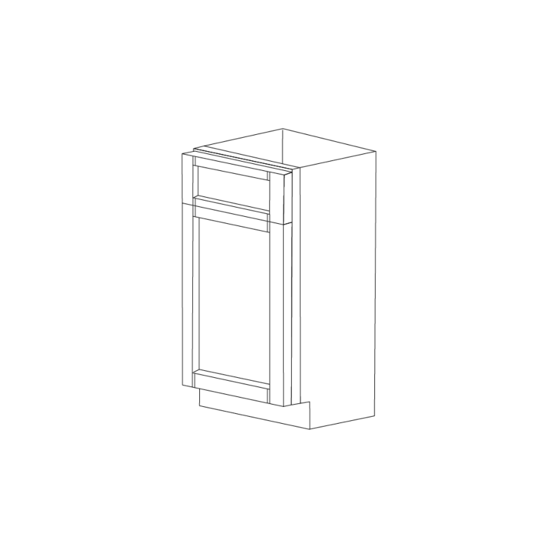 Lexington Espresso Shaker 18x24 Base Cabinet - Assembled