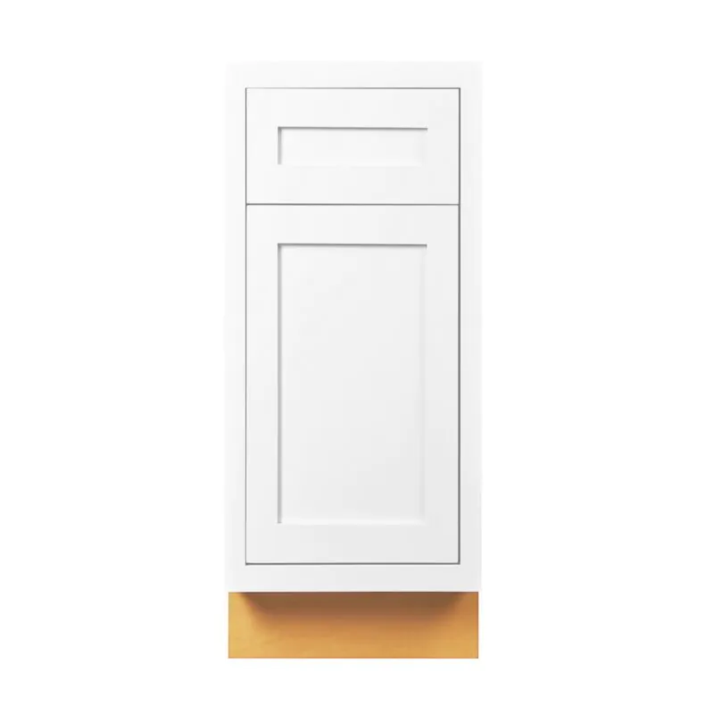 Snow White Inset Shaker 18" Base Cabinet- RTA Snow White Inset Shaker 18" Base Cabinet- RTA