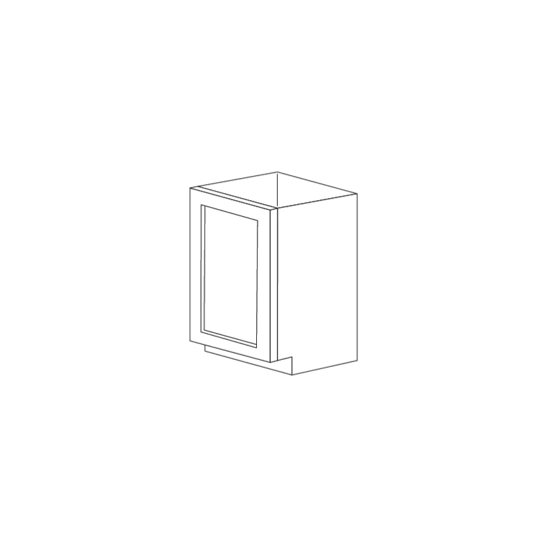 Dark Wood 18" Base Cabinet 1 Door - RTA Dark Wood 18" Base Cabinet 1 Door - RTA