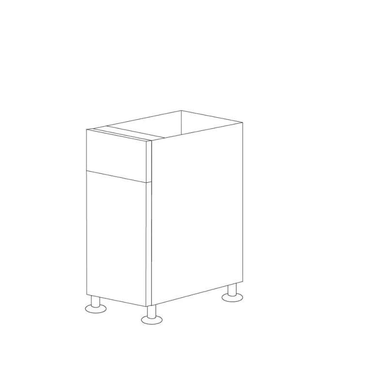 Dark Wood 21" Base Cabinet 1 Door & 1 Drawer - RTA Dark Wood 21" Base Cabinet 1 Door & 1 Drawer - RTA