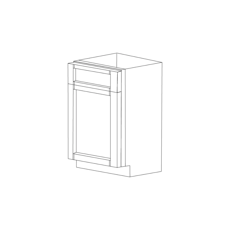 Ashton Grey Shaker 21" Base Cabinet - RTA Ashton Grey Shaker 21" Base Cabinet - RTA