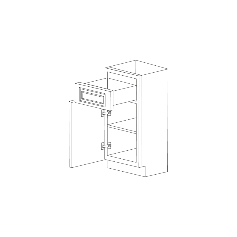 Orlando Ginger Square 21" Base Cabinet RTA