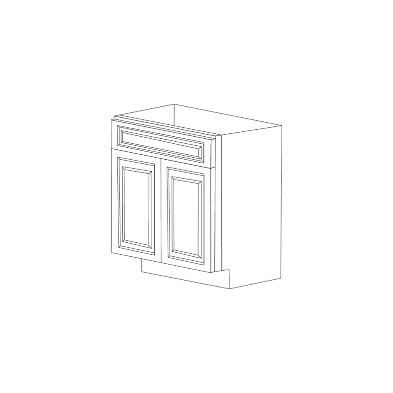 Orlando Ginger Square 24" Base Cabinet RTA Orlando Ginger Square 24" Base Cabinet RTA