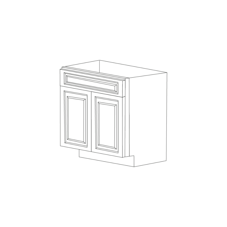 Romona Modern Gray 30" Base Cabinet - RTA