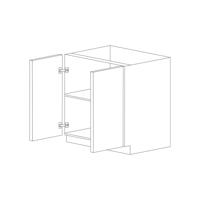 Piano Paint White Gloss 30" Base Cabinet - RTA
