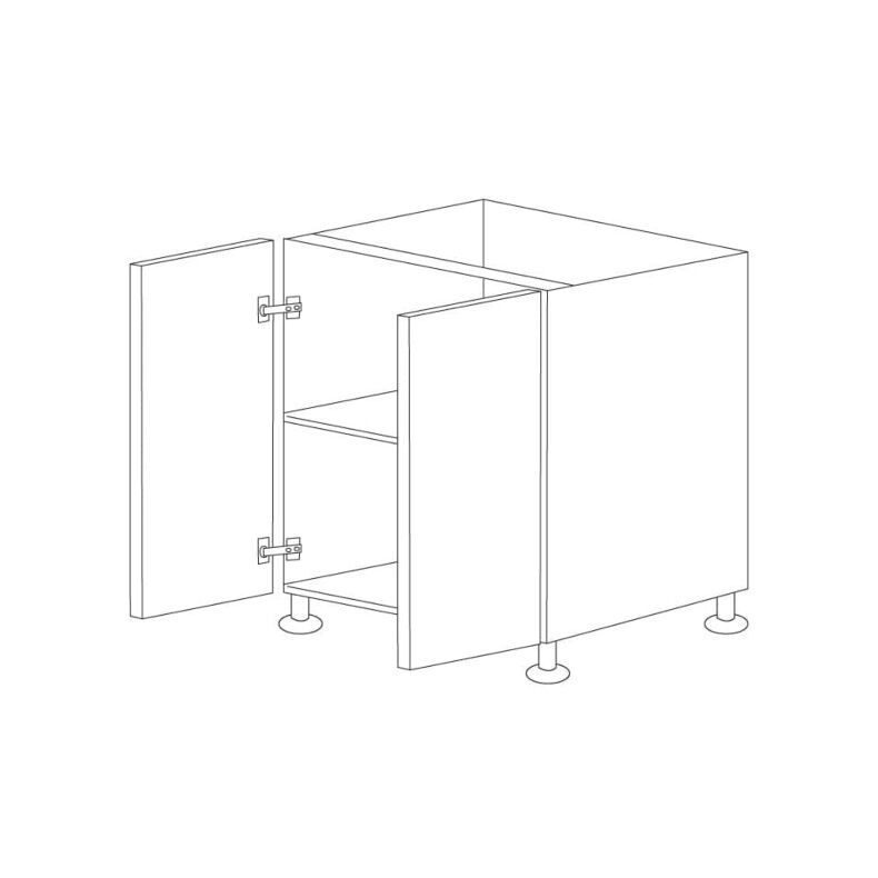 Walnut 30" Base Cabinet 2 Doors - RTA