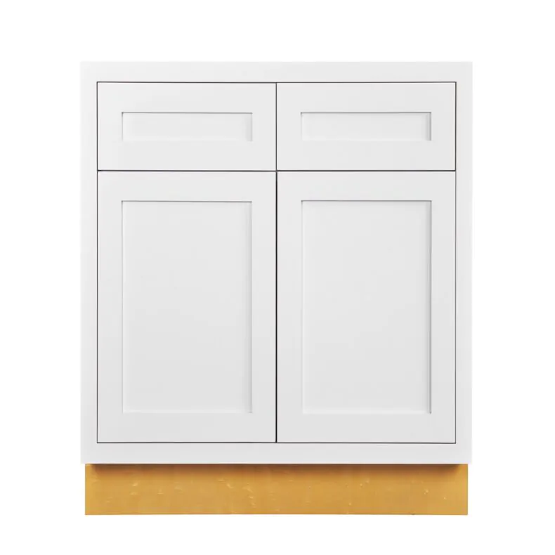 Snow White Inset Shaker 30" Base Cabinet- RTA Snow White Inset Shaker 30" Base Cabinet- RTA