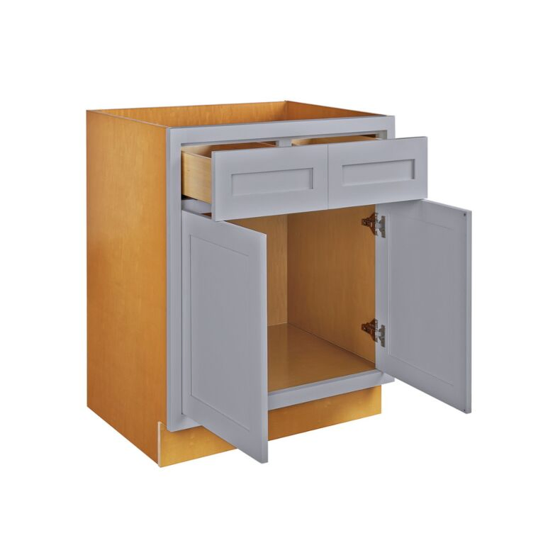 Dark Blue Inset Shaker 33" Base Cabinet- RTA