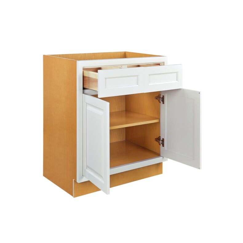 Vintage White Inset 30" Base Cabinet- RTA