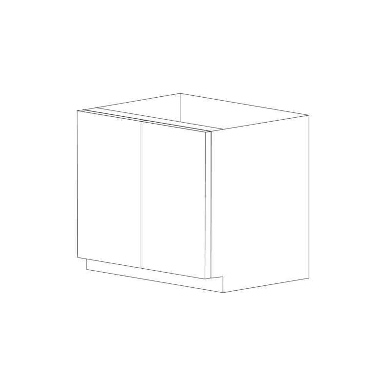 Matte Black 36" Base Cabinet - 2 Doors - Assembled Matte Black 36" Base Cabinet - 2 Doors - Assembled