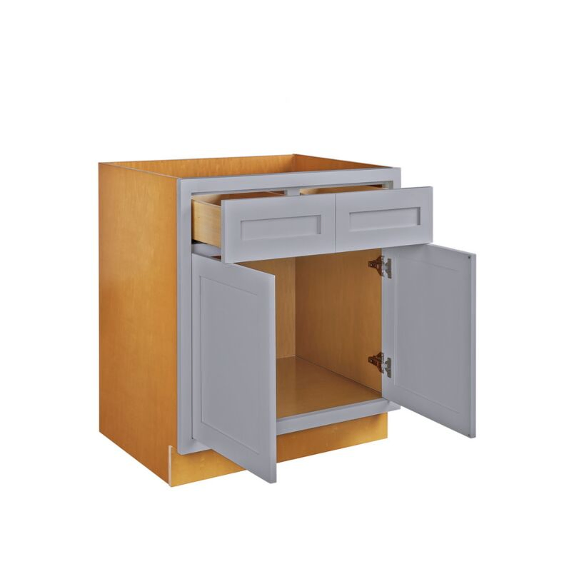 Dark Blue Inset Shaker 36" Base Cabinet- RTA