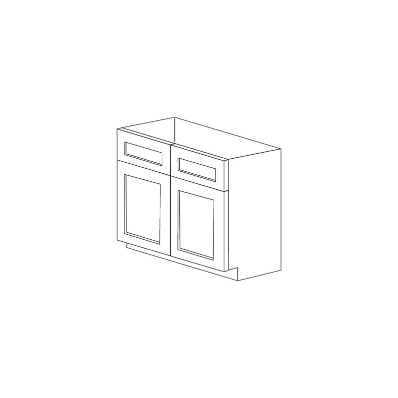Jersey White Shaker 36" Base Cabinet with Drawer - RTA