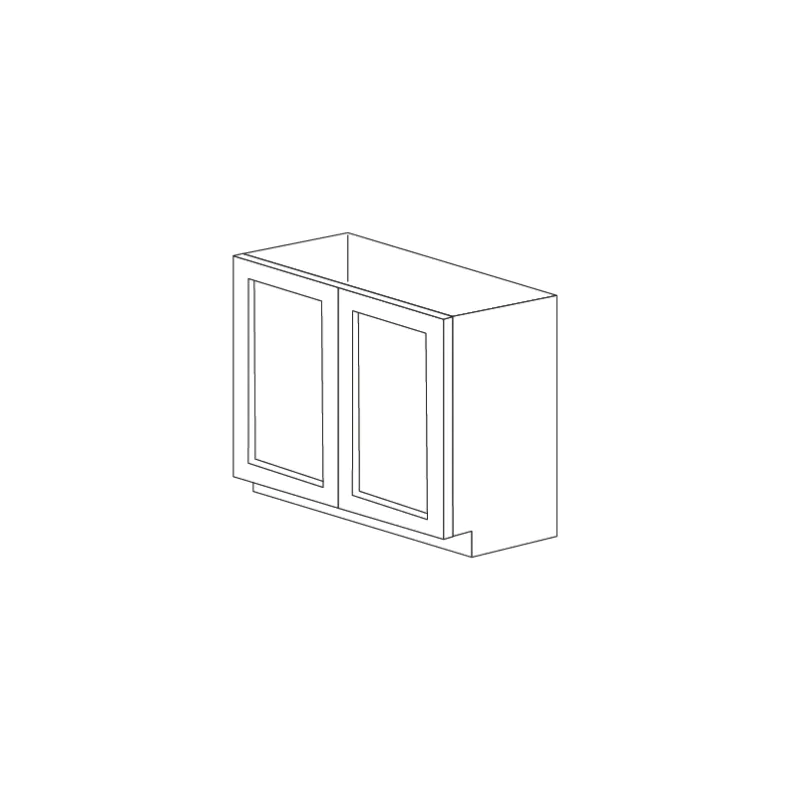 Jersey White 36" Base Cabinet with Full Height Doors - RTA Jersey White 36" Base Cabinet with Full Height Doors - RTA