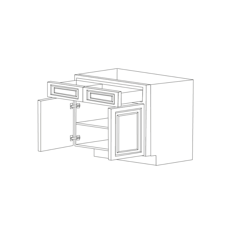 Orlando Ginger Square 42" Base Cabinet RTA