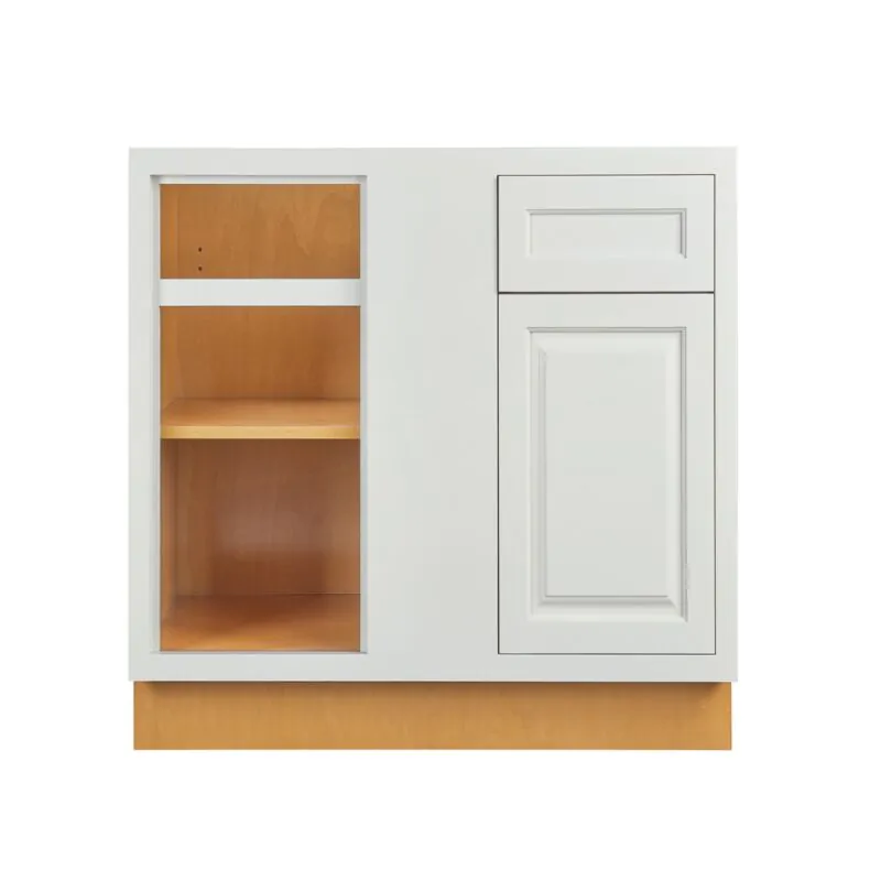 Vintage White Inset 42" Blind Corner Base Cabinet - RTA Vintage White Inset 42" Blind Corner Base Cabinet - RTA