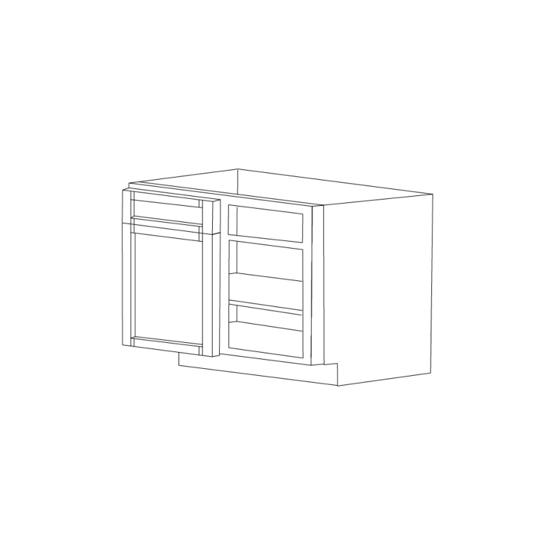Lexington Espresso Shaker 42x24 Base Blind Corner Cabinet - RTA Lexington Espresso Shaker 42x24 Base Blind Corner Cabinet - RTA