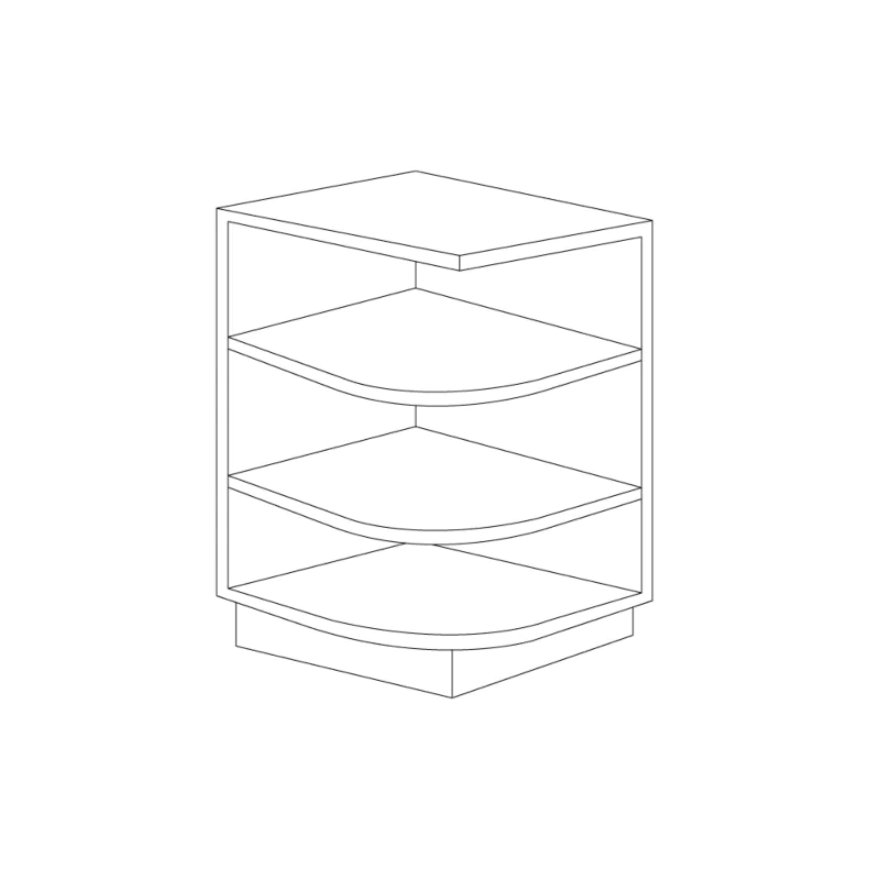 Ivory Antique White 12" Base End Shelf Cabinet - Left - RTA Ivory Antique White 12" Base End Shelf Cabinet - Left - RTA
